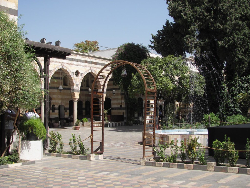 Courtyard of Azem Palace Damascus Construction of the Ba… Flickr