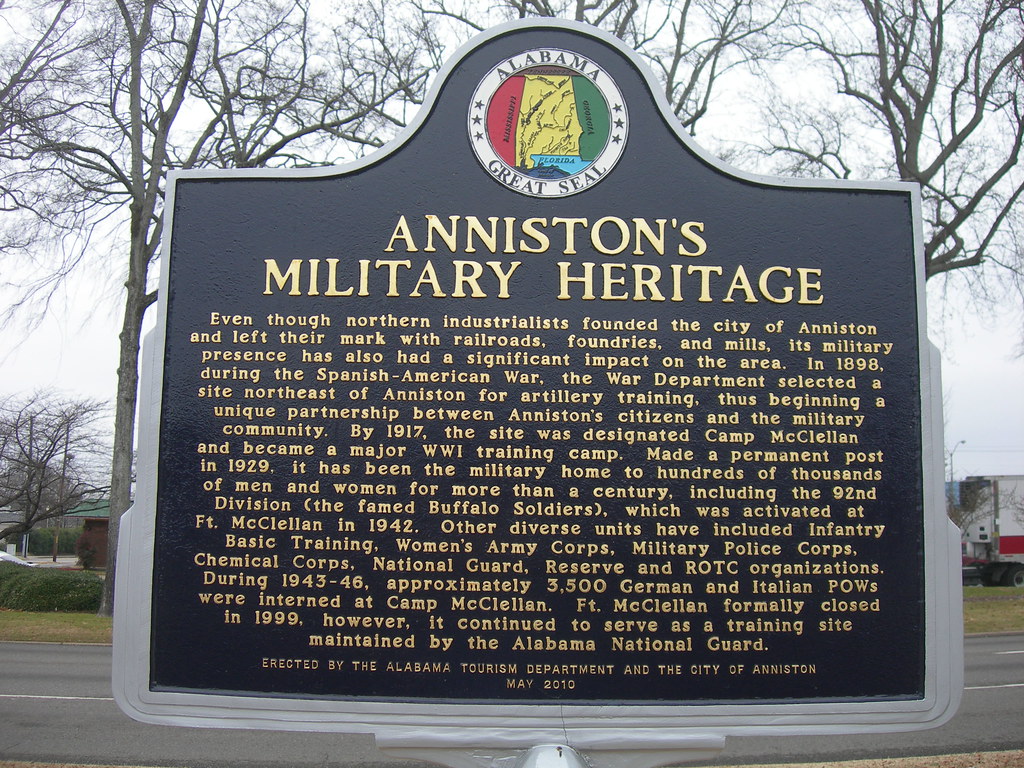 Anniston's Military Heritage Marker Anniston, Alabama Erec… Flickr