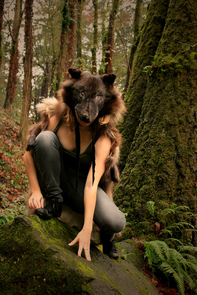 Black Wolf Skin Headdress Photographed by THIS GUY www.fl… Flickr