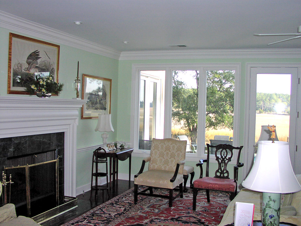 Fireplace in Living Room Parents home in Bluffton, S.C., C… Flickr