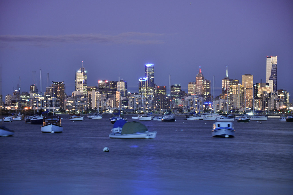 Melbourne CBD as seen from Williamstown Williamstown is a … Flickr