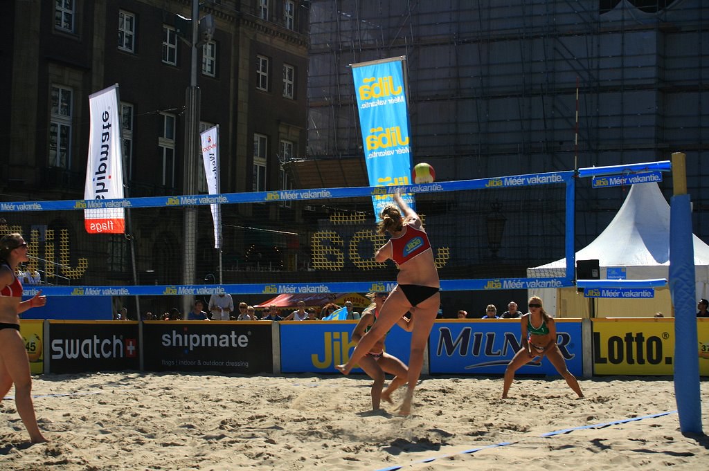 Beach volleyball Dam Square Amsterdam WAELBQ Flickr