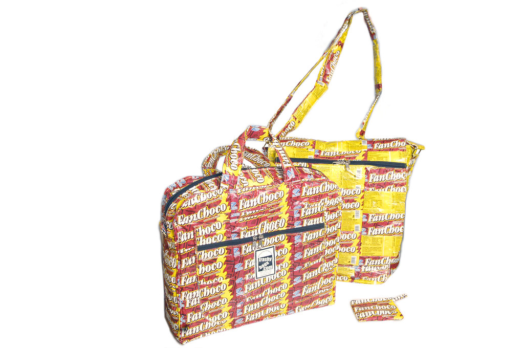 A bag made from trash.Credit Trashy Bags. LEBANON Trashy… Flickr
