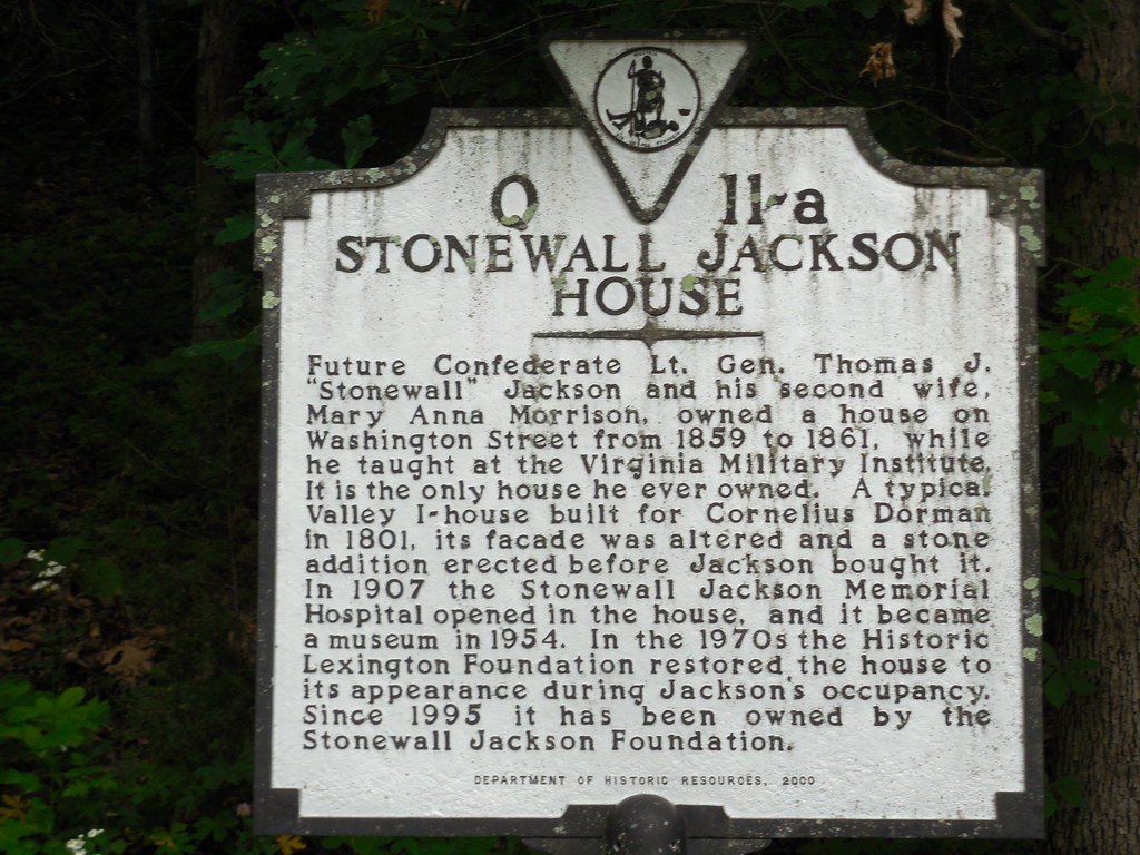 Stonewall Jackson House Historic Marker Lexington, Virgini… Flickr