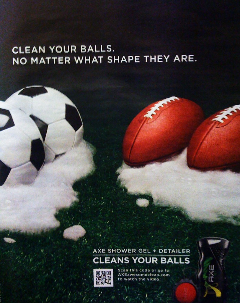 Clean your balls (Axe ad) arcticpenguin Flickr