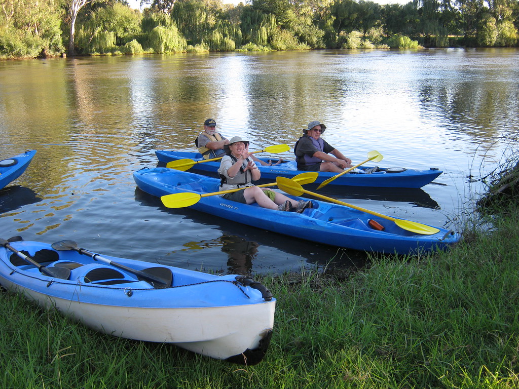 Variety of canoes Dave from Murray River canoe hire has a … Flickr