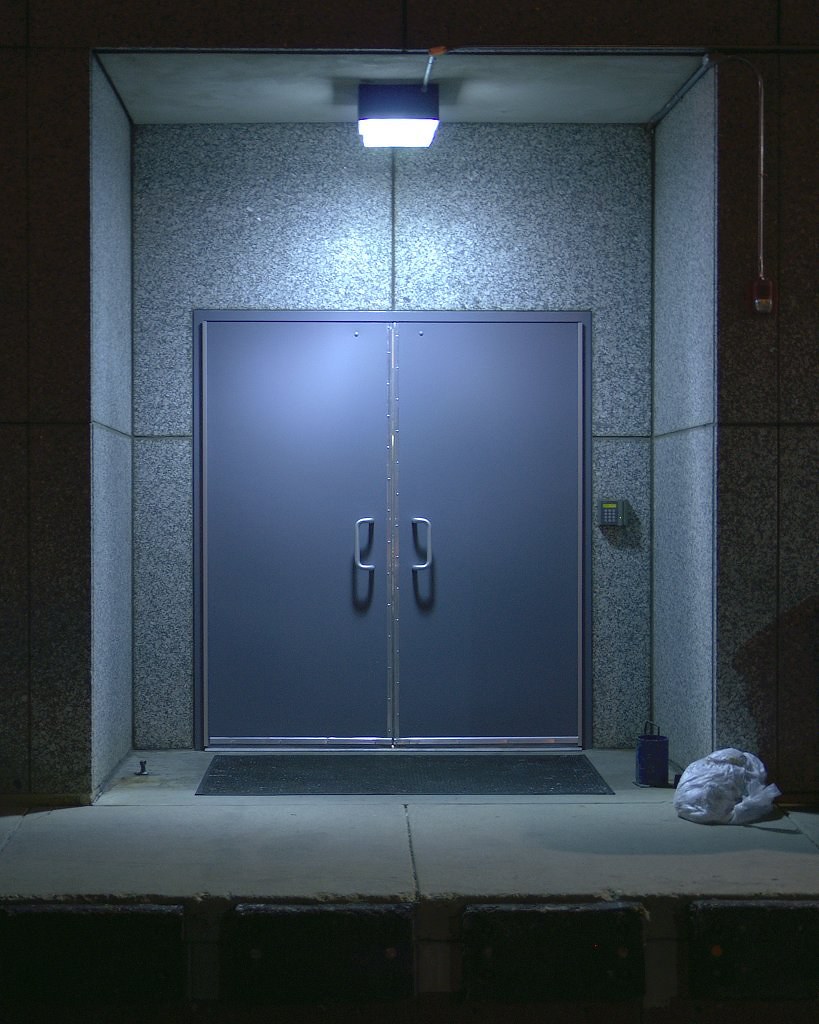 Night Doors These doors to the Talmage building are probab… Flickr