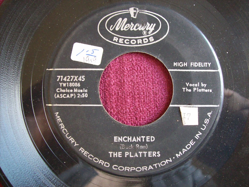 The Platters Enchanted 45 rpm record released 1959 Flickr