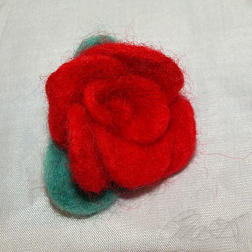 feltrose First attempt at needlefelting. I like this tec… Flickr