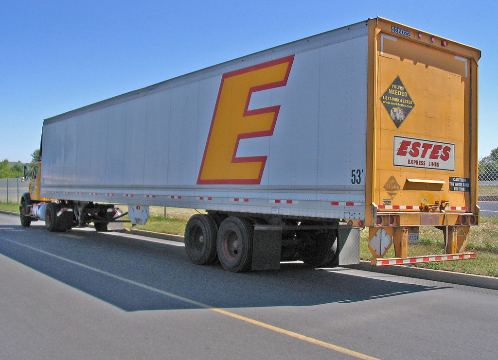 ESTES EXPRESS TRUCKING TRAILER w/ INT'L DAYCAB James Speorl