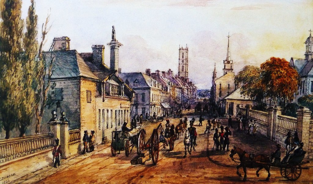 Montréal, vers 1845. Rue NotreDame >Ouest. Musée des beau… Flickr