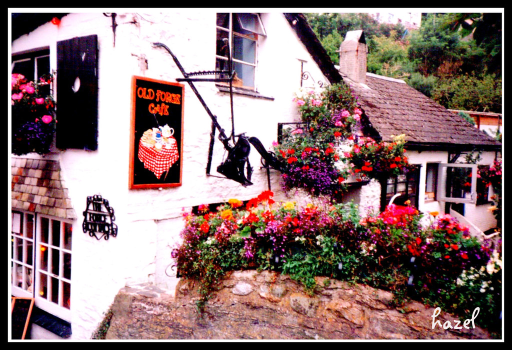 Old Cafe, Polperro Scanned 1990's **Hazel** Flickr
