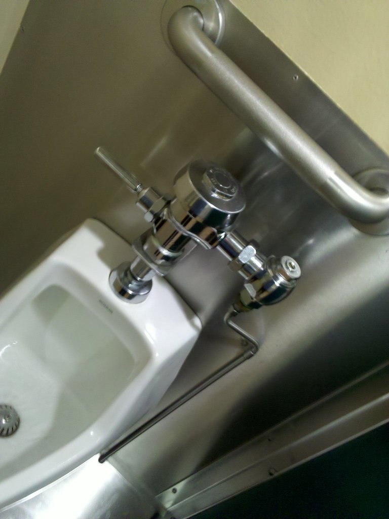 Urinals at sea have grab bars. These would work in beer ha… Flickr
