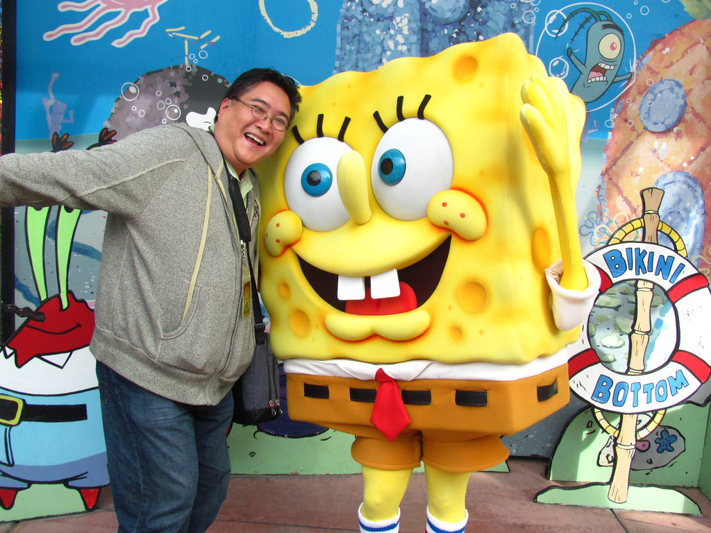 Meeting Spongebob Squarepants at Universal Studios a photo on Flickriver