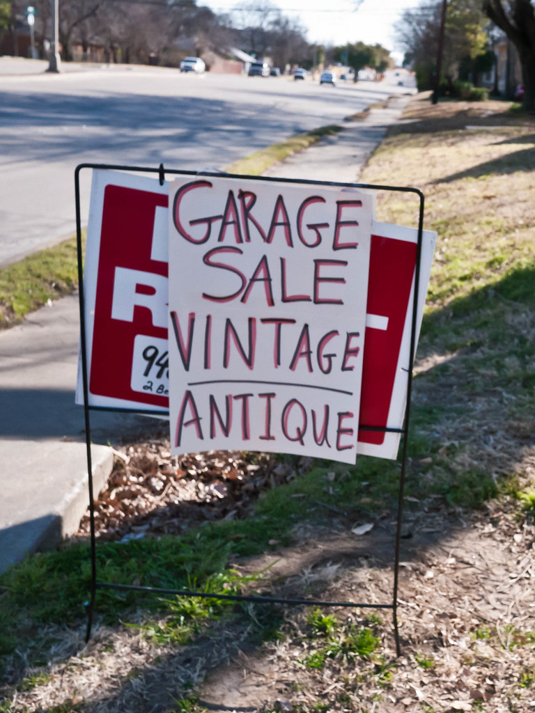 Hipster Garage Sale Seen on Mulberry St. in Denton, TX. Rich Anderson Flickr