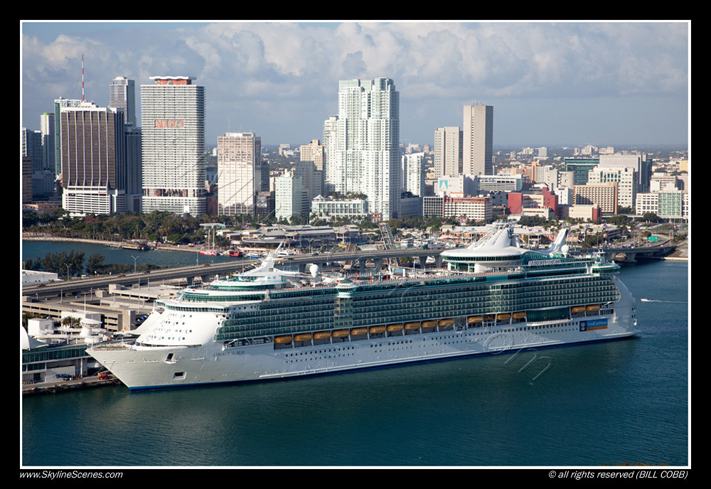 Port of Miami Cruise Ship Port, Miami Aerial of Port of