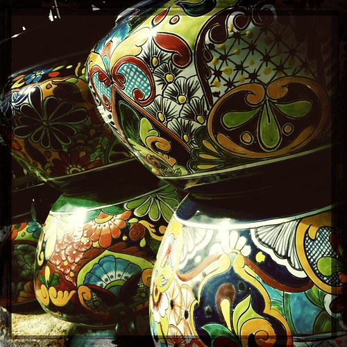 Colorful Mexican Pottery Pots Dallas Texas TX Farmers Mark… Flickr