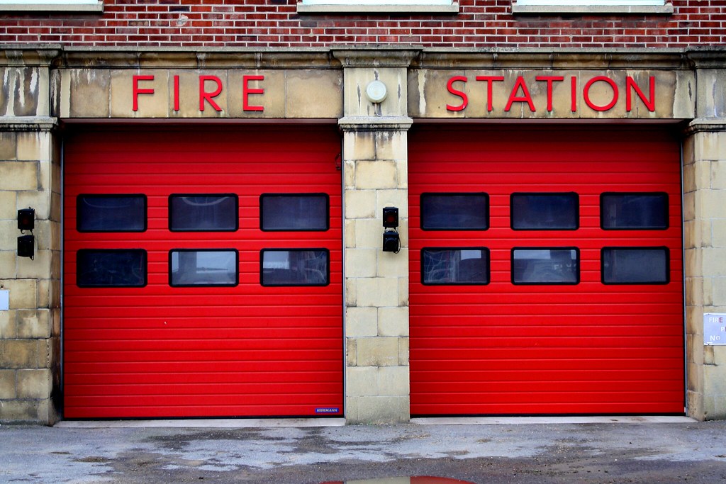 Fire Station Doors Color your World Red (2/10) talesfromtheplain