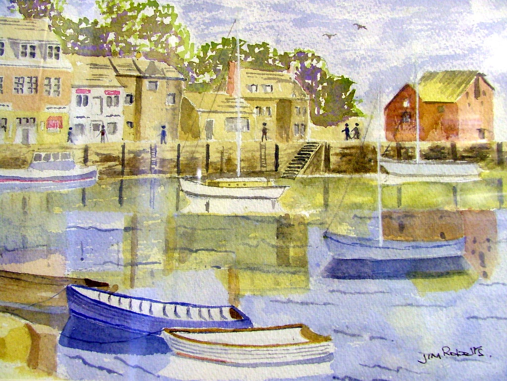 Padstow Harbour Watercolour Painting All my photos and ima… Flickr