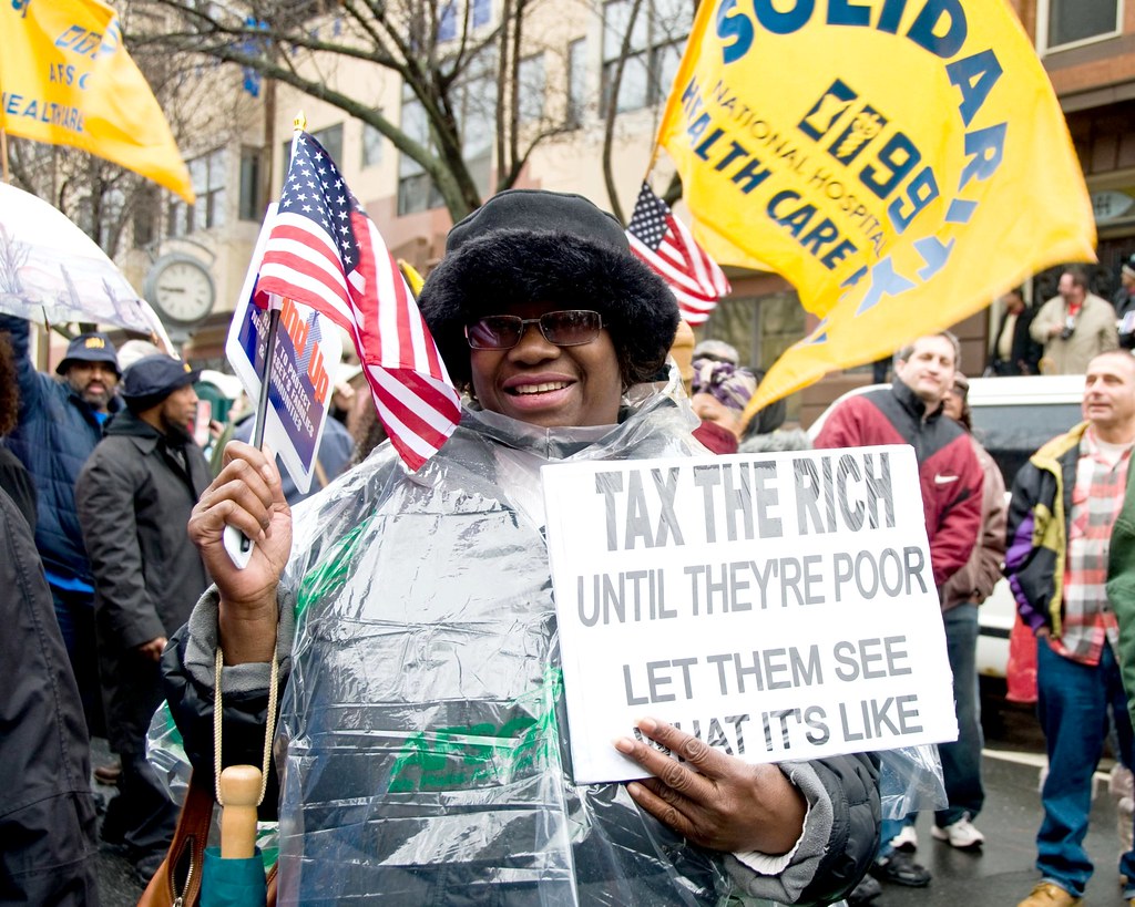 Tax the Rich Until They're Poor! Trenton, New Jersey Solid… Flickr
