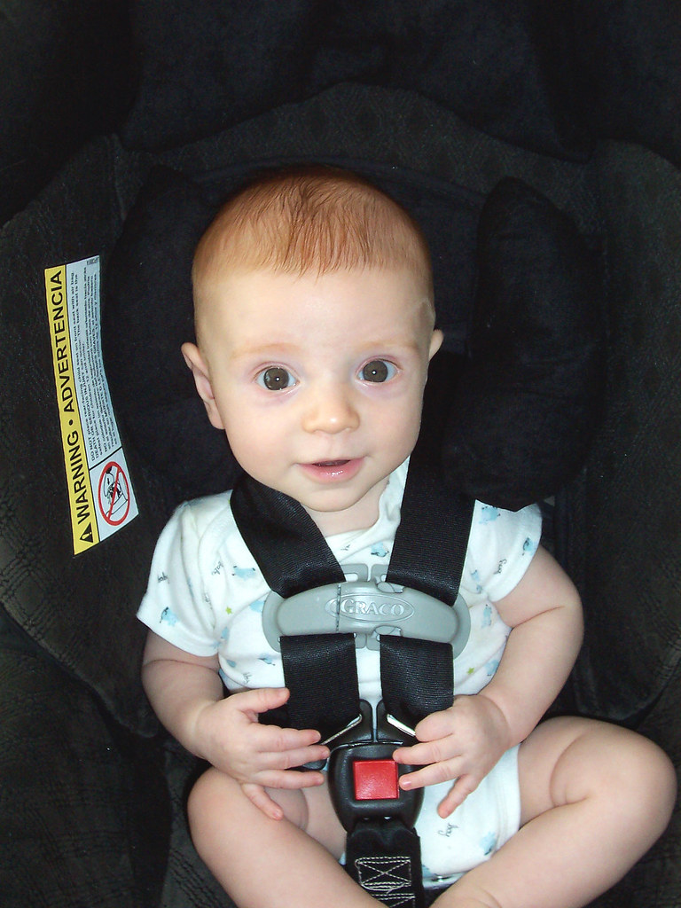 New car seat old baby photo of Isaac Jaelithe Flickr