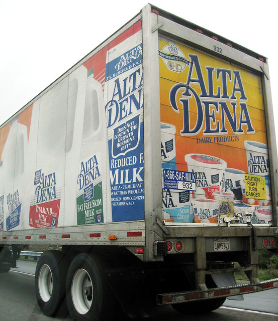 Rear Of Alta Dena Dairy Truck a photo on Flickriver