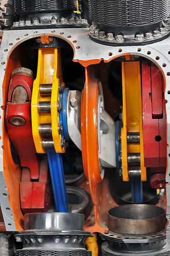 Wright R-3350 Duplex-Cyclone radial engine cutaway | Flickr