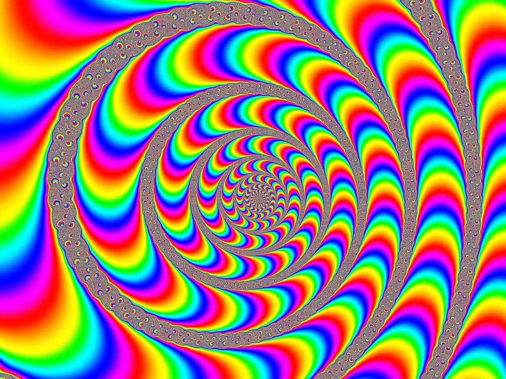 Rainbow Spiral Illusion (via Flickr