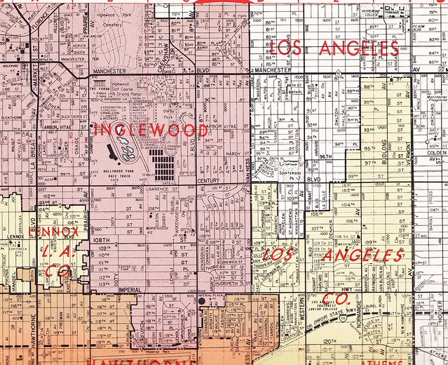 Thomas Bros Map Circa 1974 Inglewood/Hawthorne Area a photo on Flickriver
