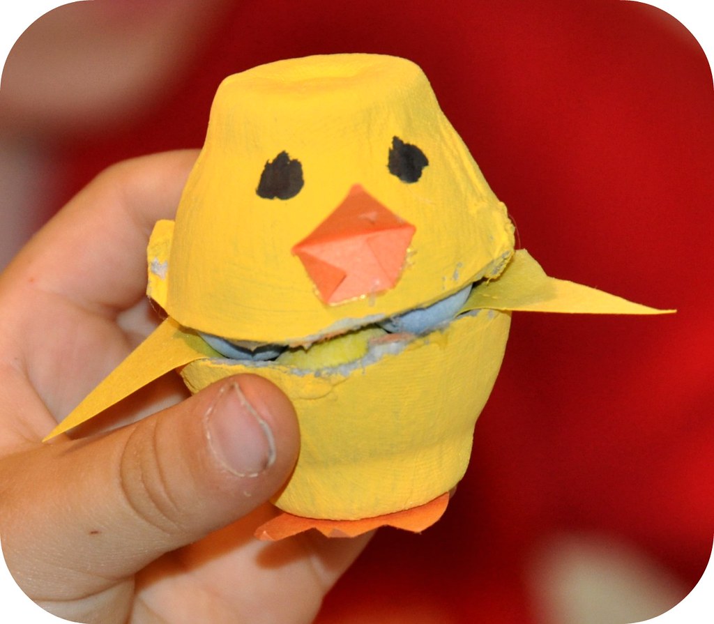 Egg Carton Chick cute little egg carton chick packed full … Flickr