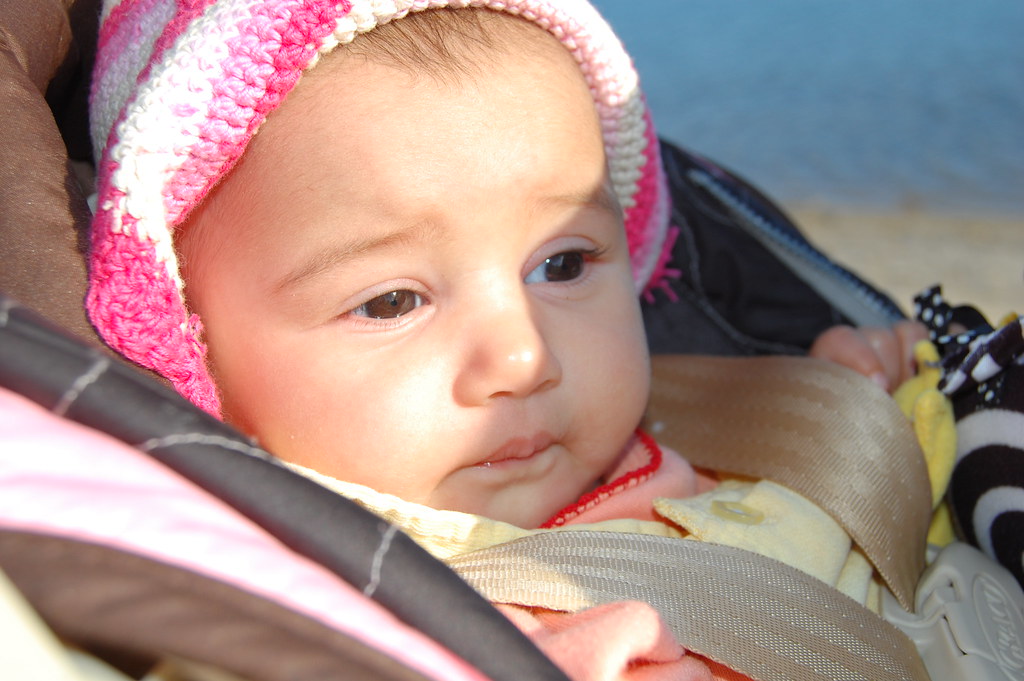 Baby Squinting Sun in her eyes a little bit. Flickr