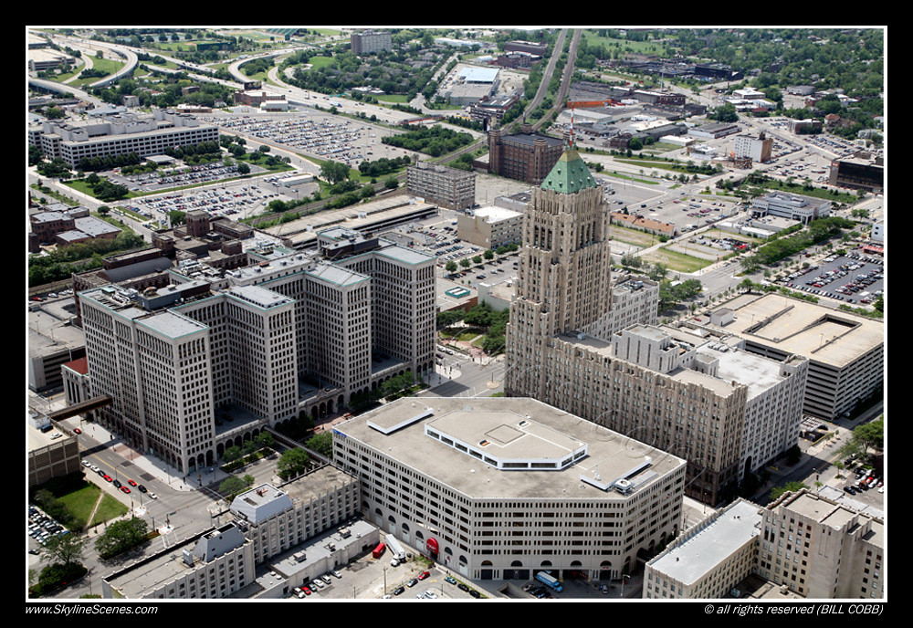 New Center district, Detroit, Michigan Aerial of the New C… Flickr