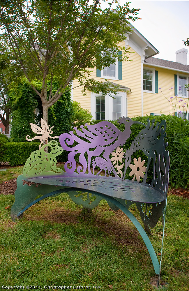 Ornate Bencha at Captain White House This morning (5/29/11… Flickr