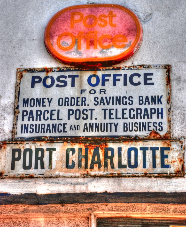 Port Charlotte Post Office, Island of Islay Mike theimagebusiness