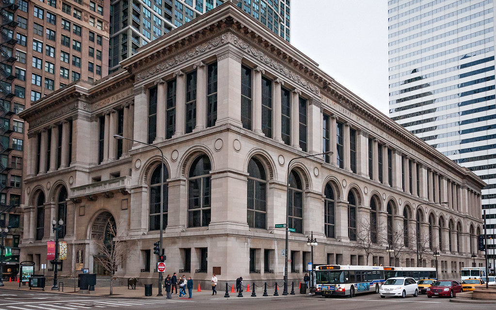 Chicago Public Library (1897), 3/4 view, 78 E Washington S… Flickr