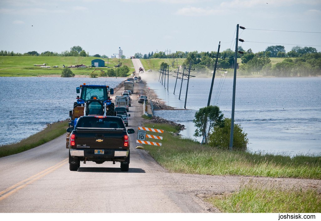 North Dakota. Souris River flood. This is the Westhope bri… Flickr