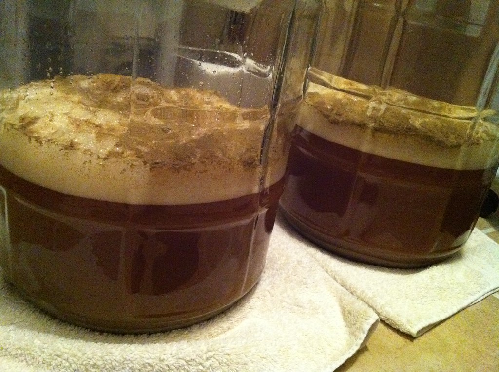 pale ales American pale ale fermentation after 24 hours. Christian