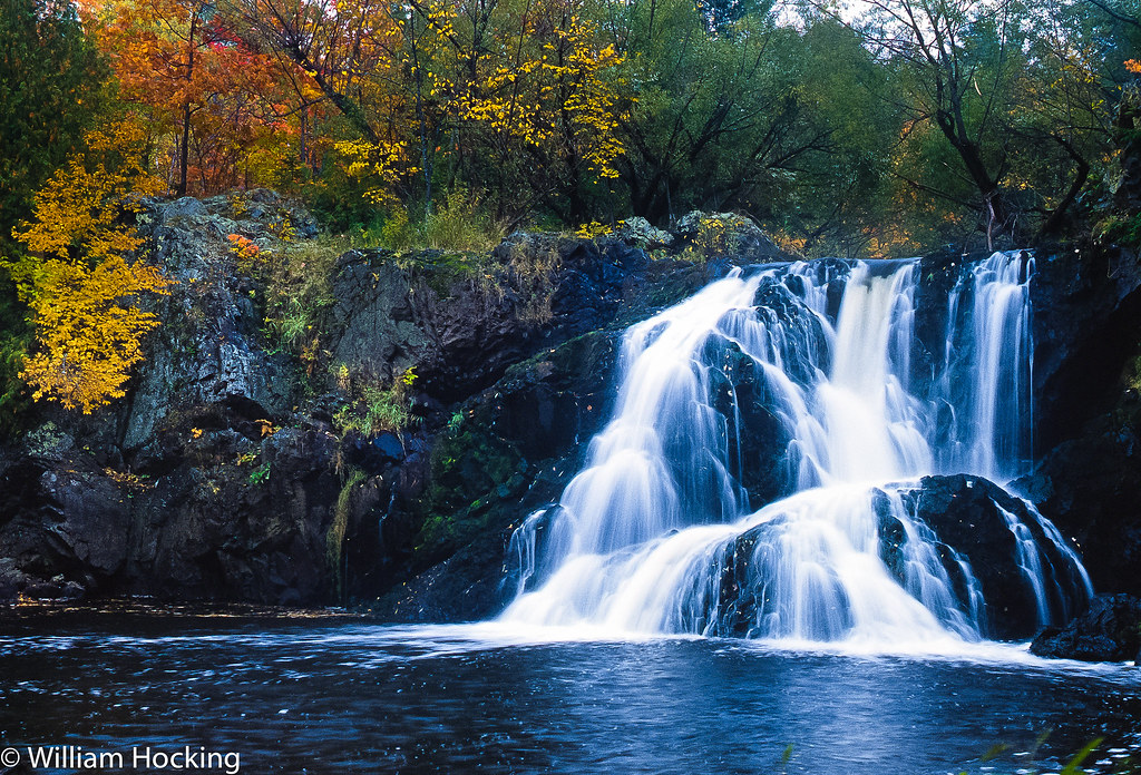 Interstate Falls Montreal River, upper peninsula, Michigan… William