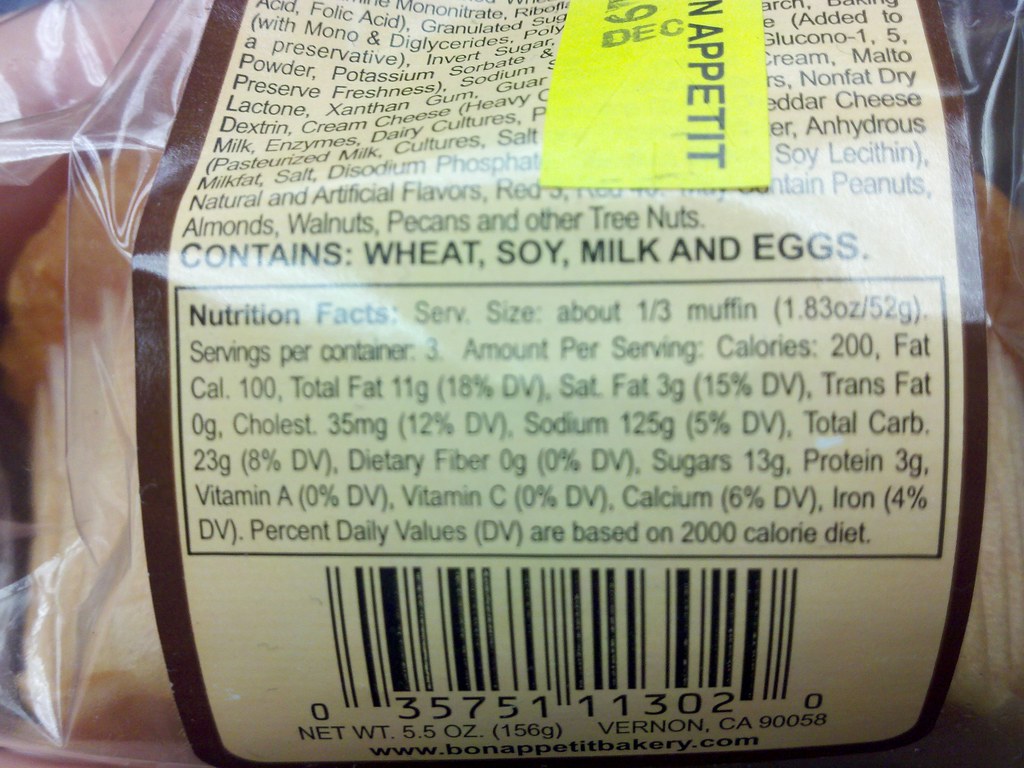 Muffin nutrition nutrition info for a muffin Katrina Templeton Flickr