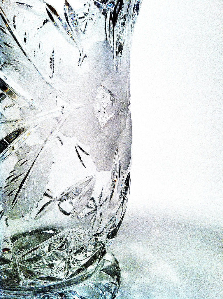 Lead crystal etched rose vase detail Melissa Thamasucharit Flickr