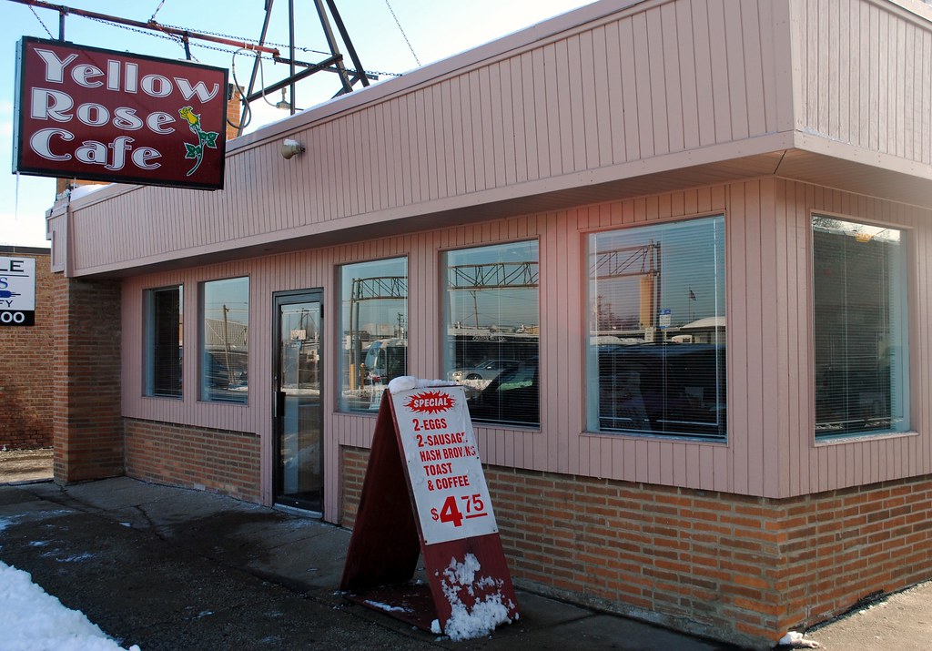 Yellow Rose Cafe on Elston across from bus terminal. Flickr