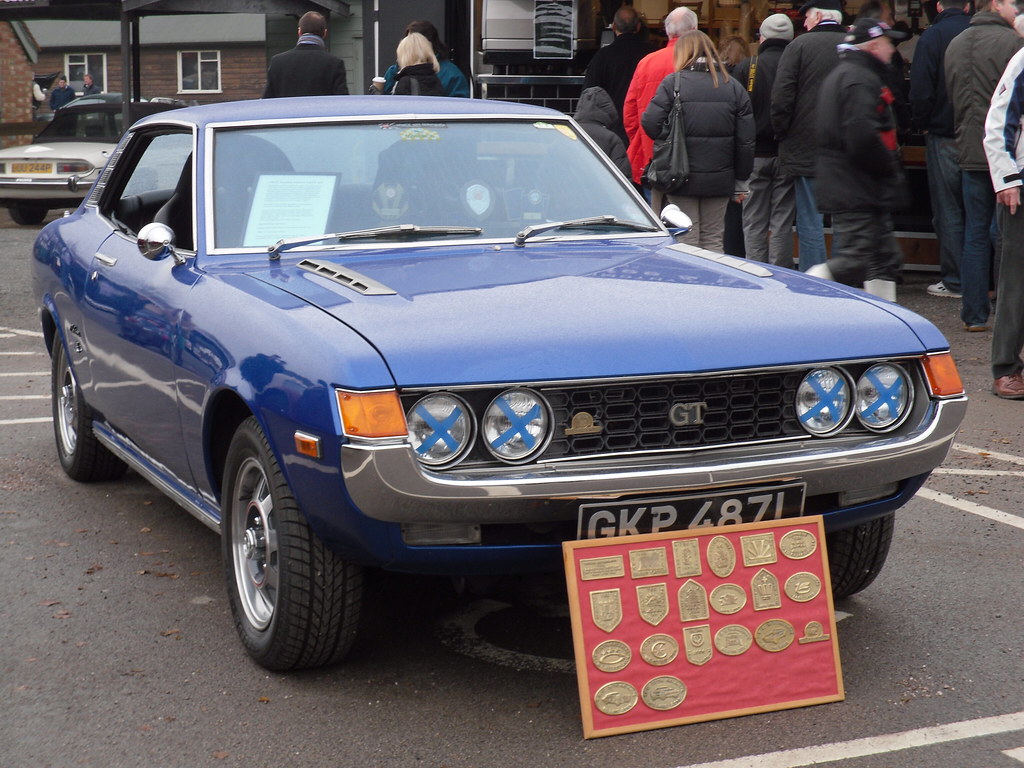 1972 Toyota Celica 1.6 GT Coupe. I don't know about the