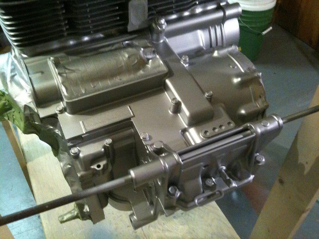 CB750 EnginePaint is on, looking great! a photo on Flickriver