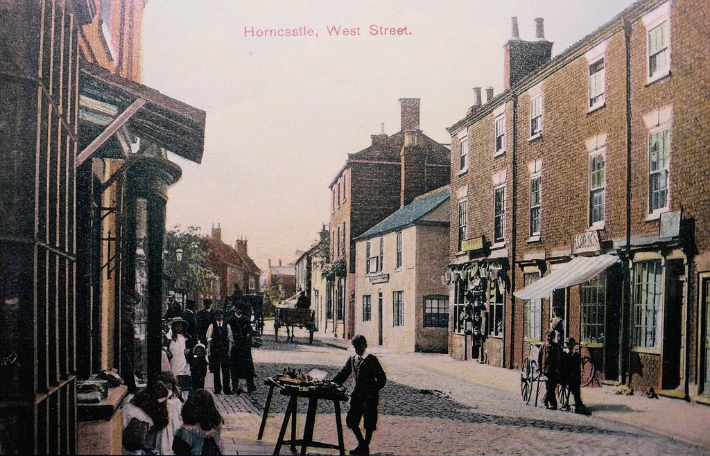 West Street, Horncastle. Hand Tinted Postcard. Another nic… Flickr