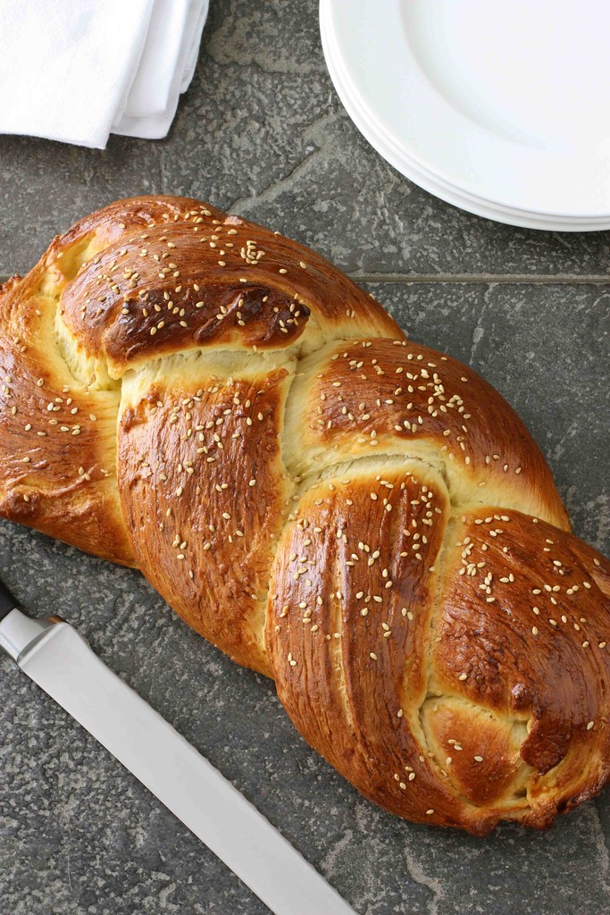Challah Bread (Braided Egg Bread) for Hanukkah This dense,… Flickr