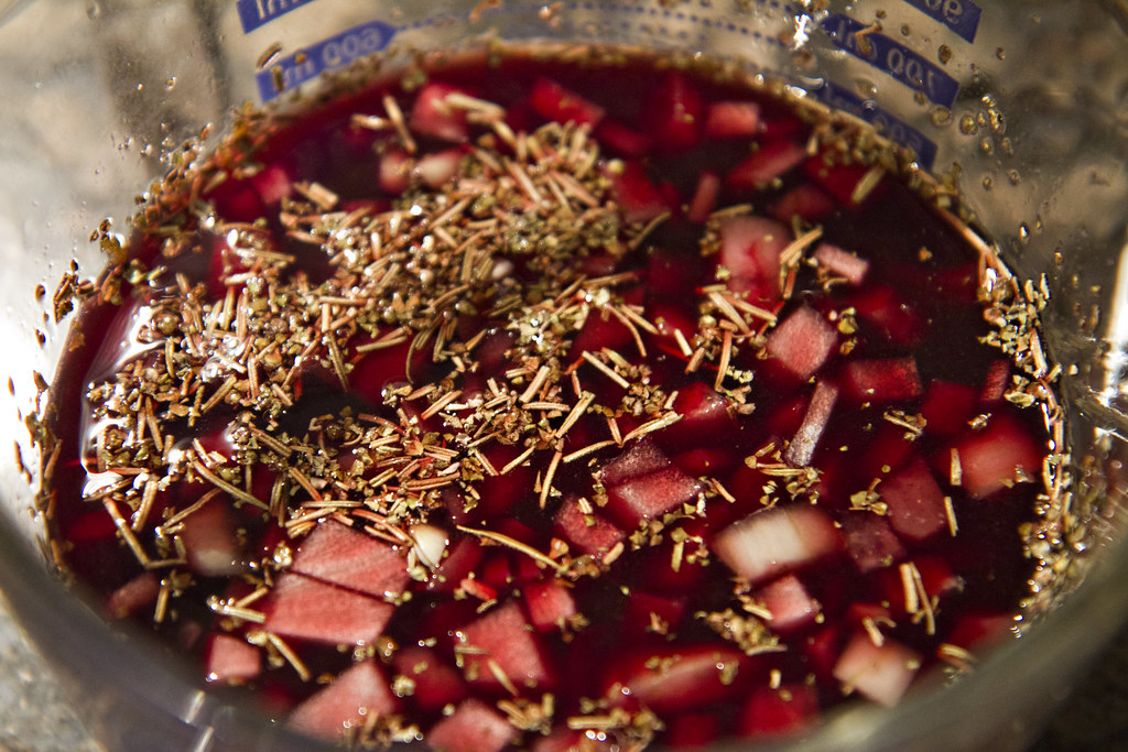 marinade Marinade for standing rib roast. Recipe here. Tiffany