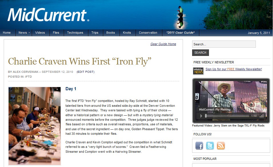 MidCurrent Charlie Craven Wins First "Iron Fly" This pho… Flickr