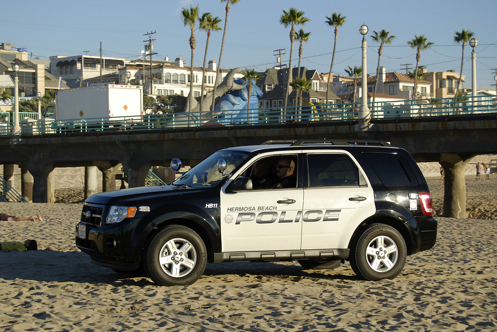 Hermosa Beach Police Hermosa Beach Police car with Manhatt… Flickr