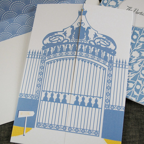 custom gatefold wedding invitations Ellie Flickr