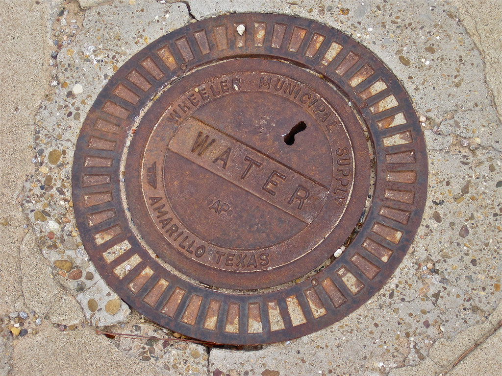 Water Meter Cover, McLean, TX Cover of a water meter on th… Flickr